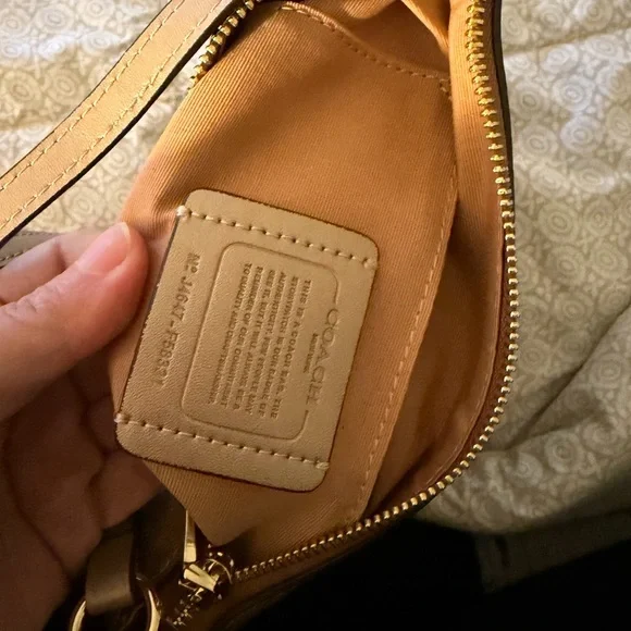 Coach Tan Signature Crossbody Bag - Picture 4 of 6